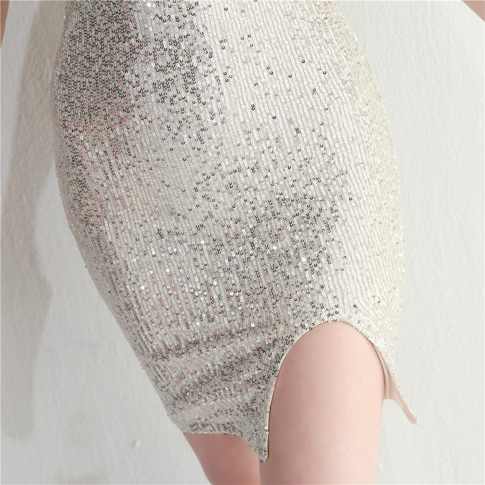 Beaded Sequins Camisole Bodycon Sexy Dress 35