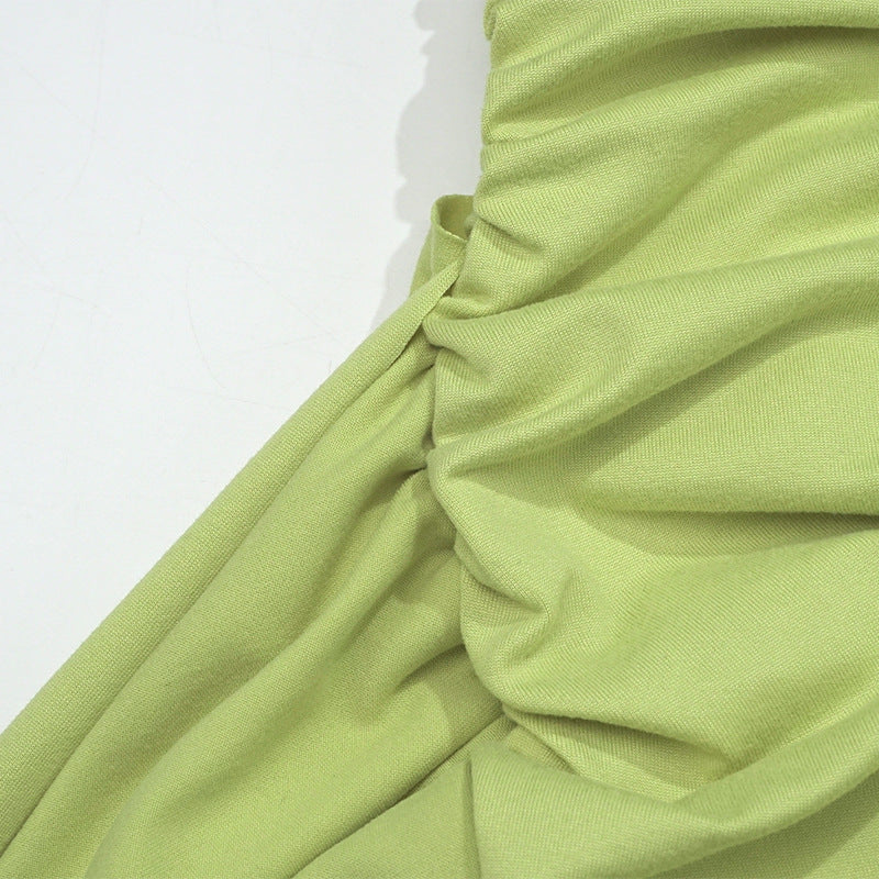 Spring sexy Ribbon Strapless Bodycon Dress 14