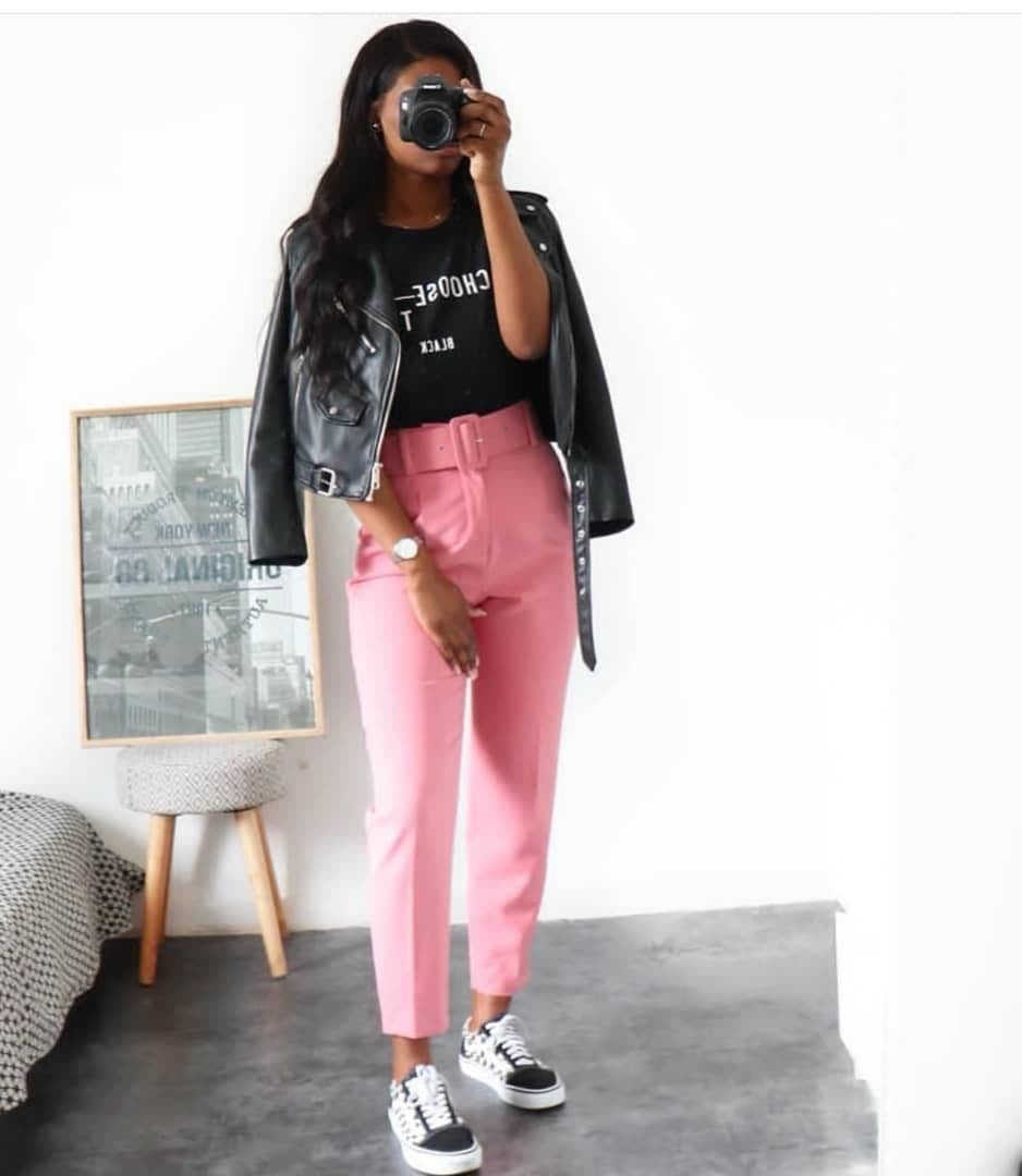 Women's Spring And Summer High Waist Casual Pants Slim Fit Set Career Women's Trousers Autumn Professional Pants 9