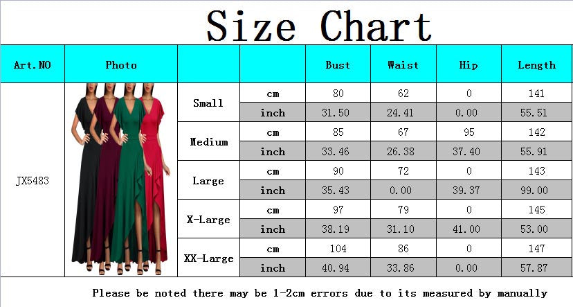 Women Sexy V Neck Irregular Ruffle Leaf Dress 12