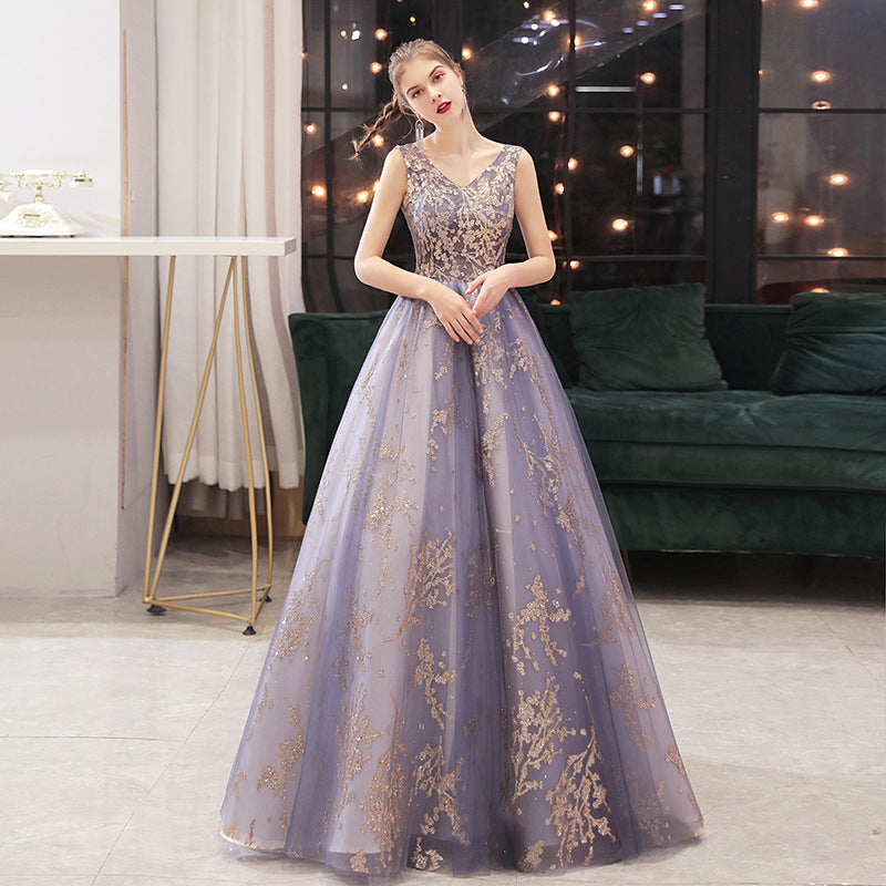 Evening Dress Female Performance Costume Dress Wedding Dress 7