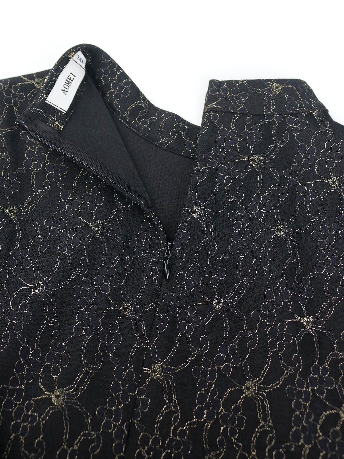 Elegant Chic Half Turtleneck Lace Party Dress 9