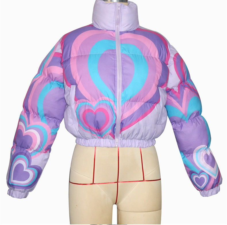 Women Casual Print Padded Jacket 5