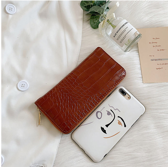 French Pattern Long Zipper Clutch Women's Wallet 6