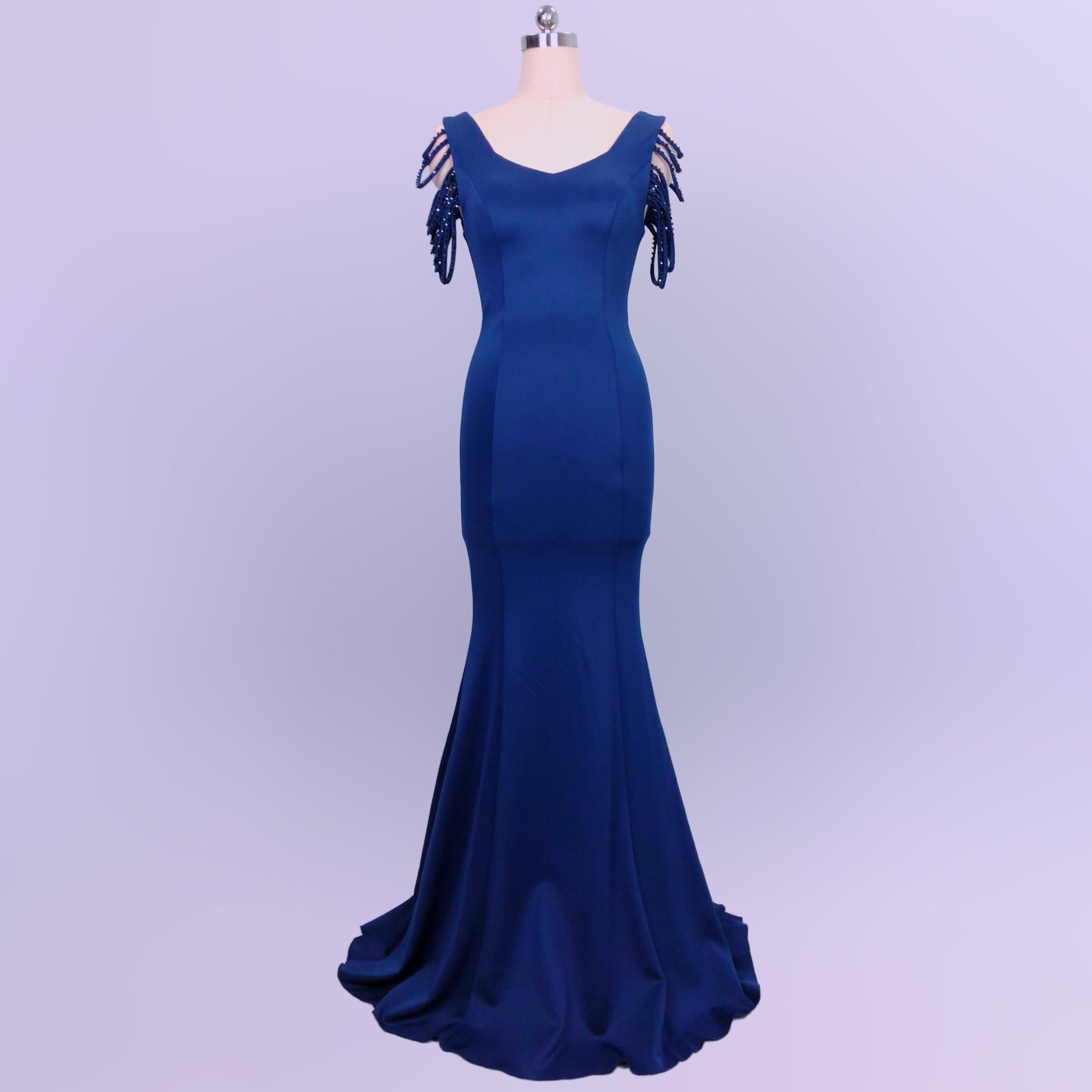 sexy fishtail dress bride wedding toast clothing 21