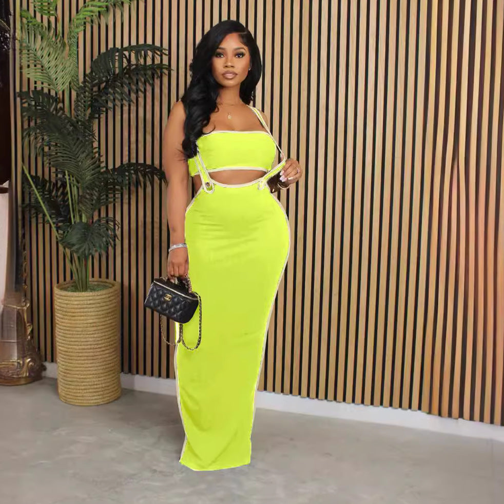 Women Tube Top and suspender skirt two-piece set 3