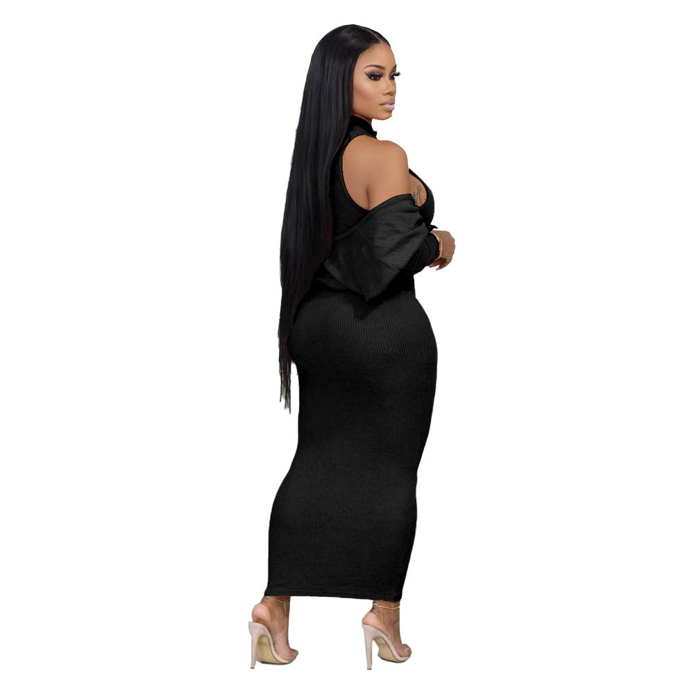 Women'S Solid Color Slim Fit Basics Dress Coat Two Piece Outdoor Wear 4