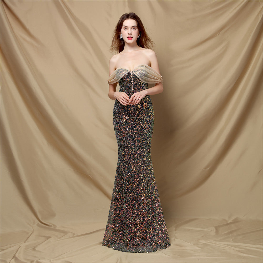 Summer Formal Sequin Sweetheart Mermaid Evening Dress 8