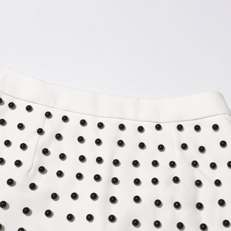 Women beaded top + skirt two-piece set 19