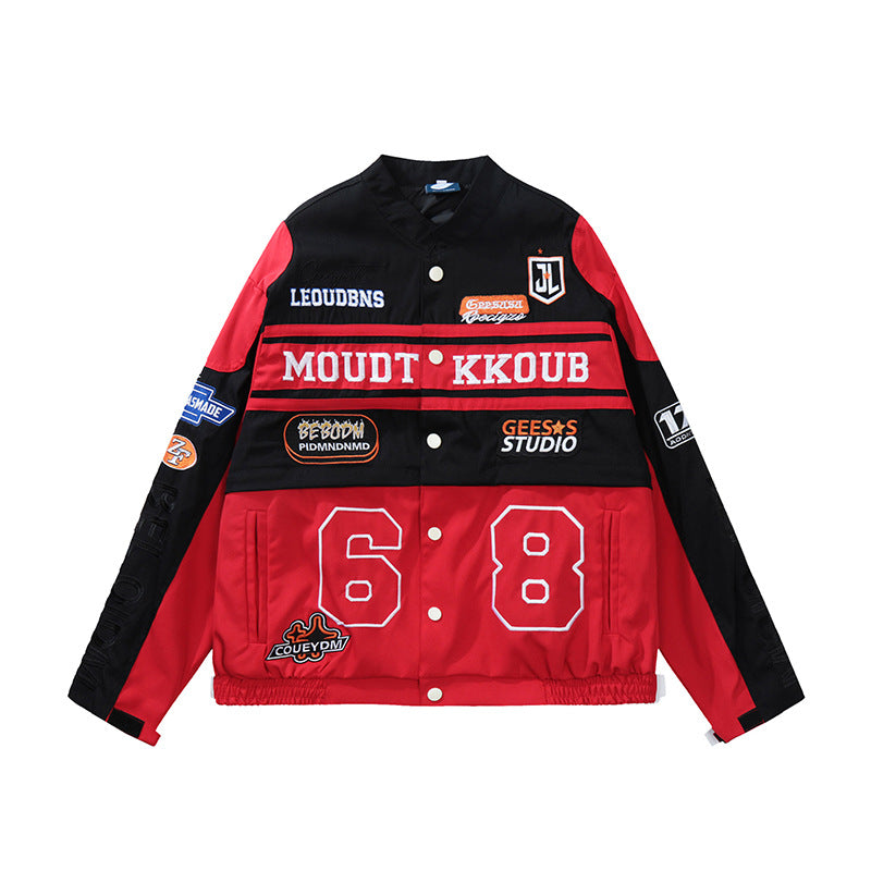 Men's detachable embroidered jacket 5