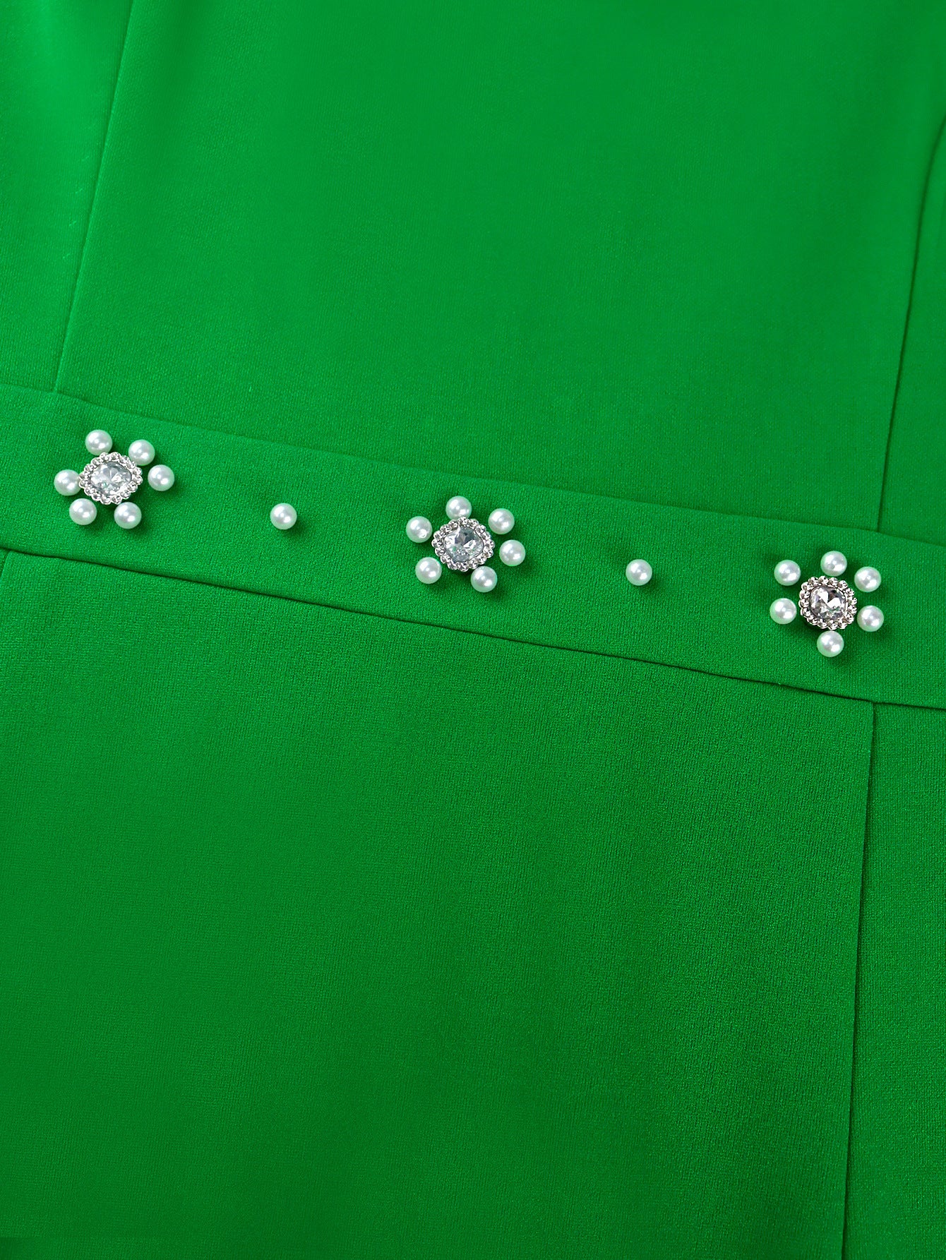 Plus Size Women Hollow Collar Beaded Party Formal Party Dresses 9