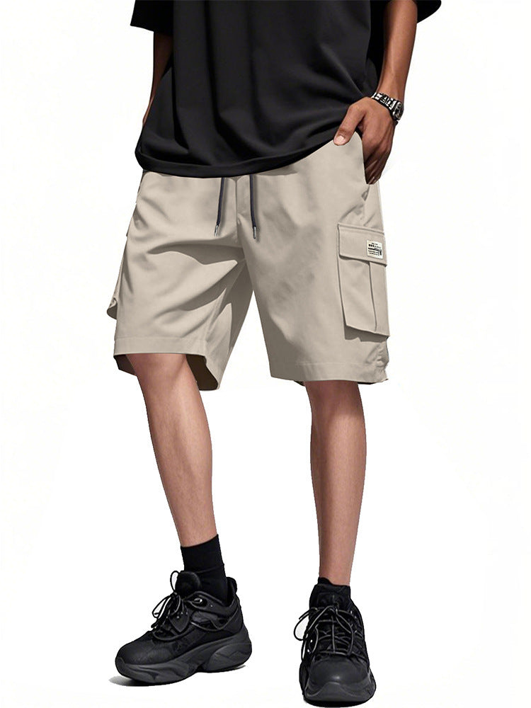 Men's Summer Pocket Knee-Length Shorts 5