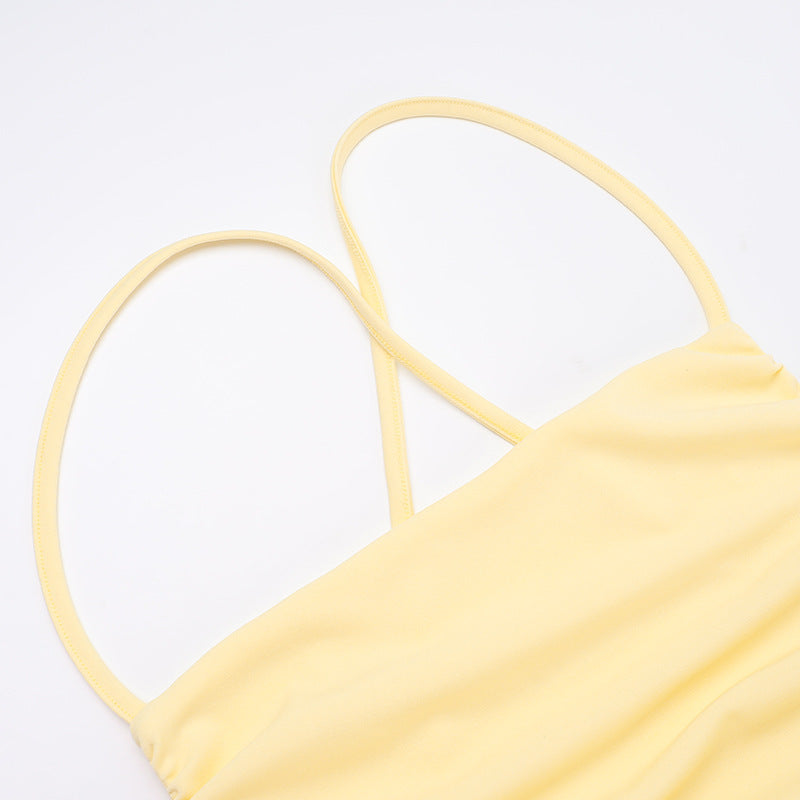 Women Backless Lace-Up Dress 12