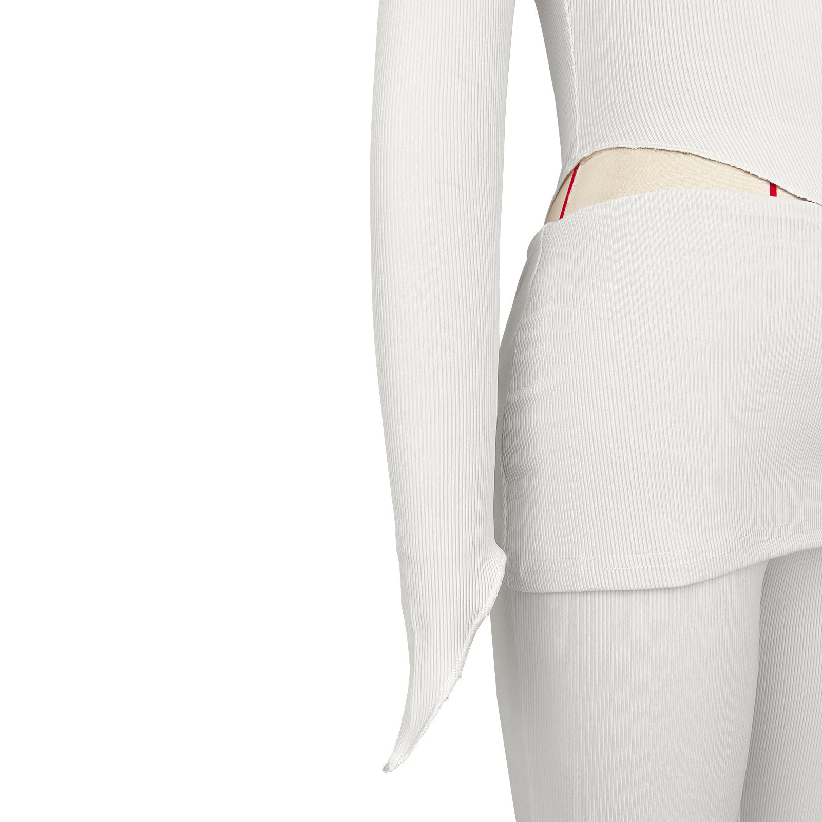 Women Irregular Off Shoulder Turndown Collar Top and Bell Bottom Pants Two-piece Set 18