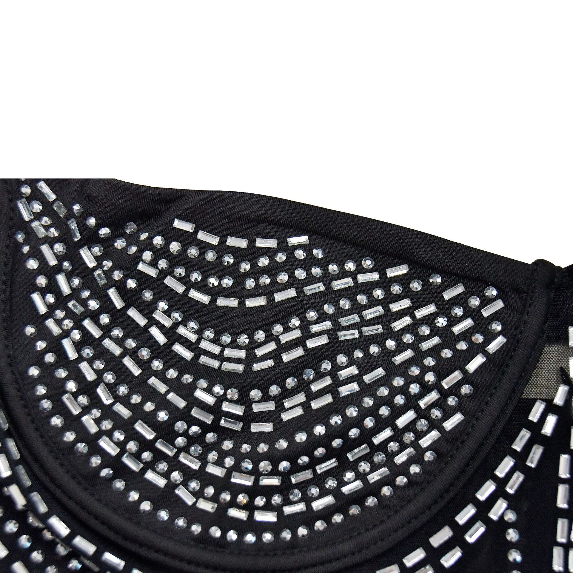 Women's Fashion Solid Color Mesh Beaded Slip Maxi Dress 19