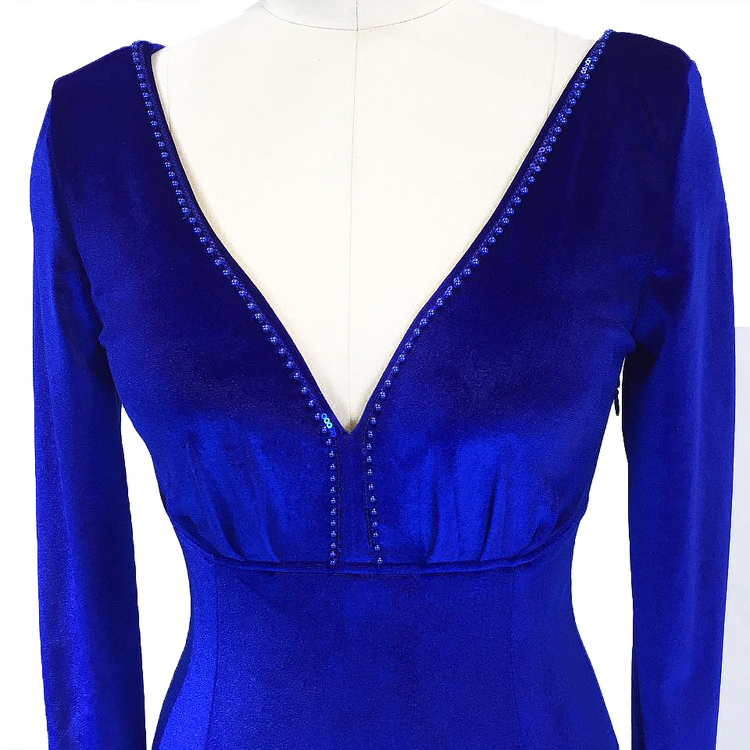 Women Long-Sleeved Velvet Evening Dress Formal Party Autumn And Winter Long Fishtail Party Dress 31