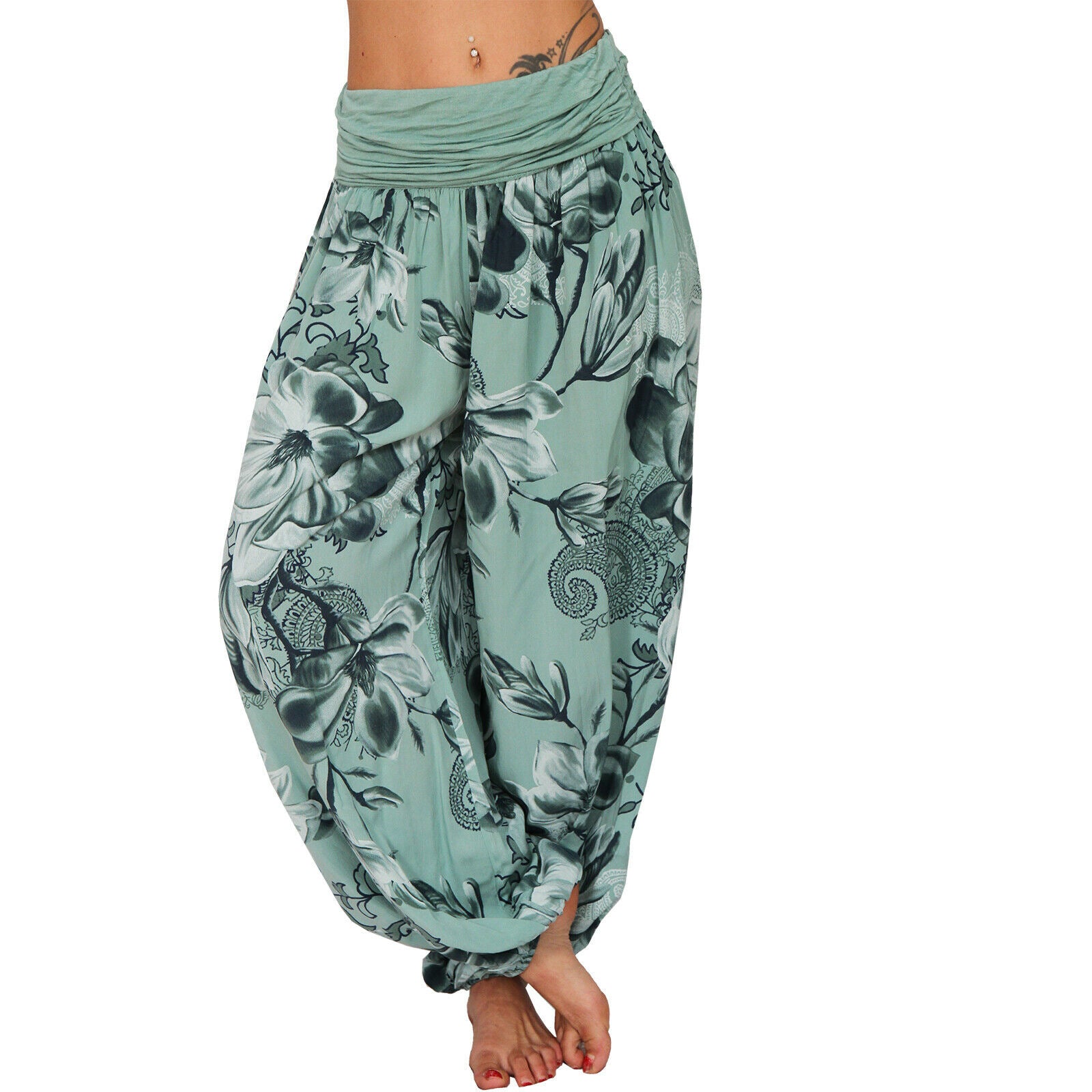 Women Printed Casual Wide-Leg Pants 29