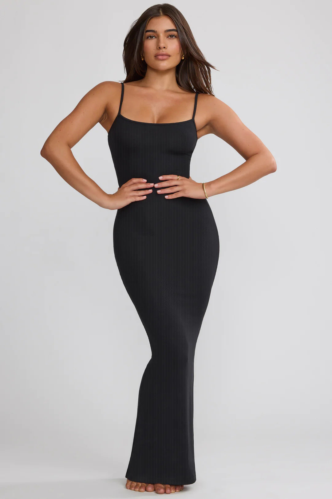 Women Suspender Bodycon Maxi Dress