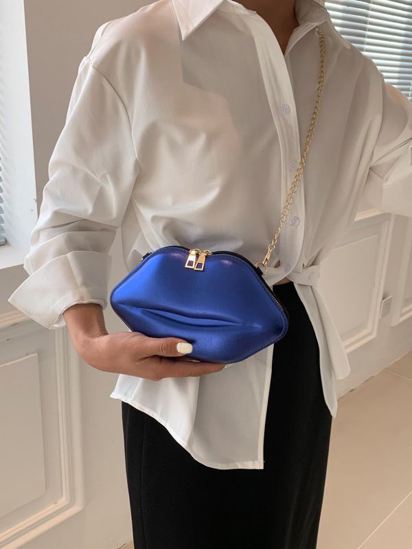 Women Lips Crossbody Chain Shoulder Bag 9