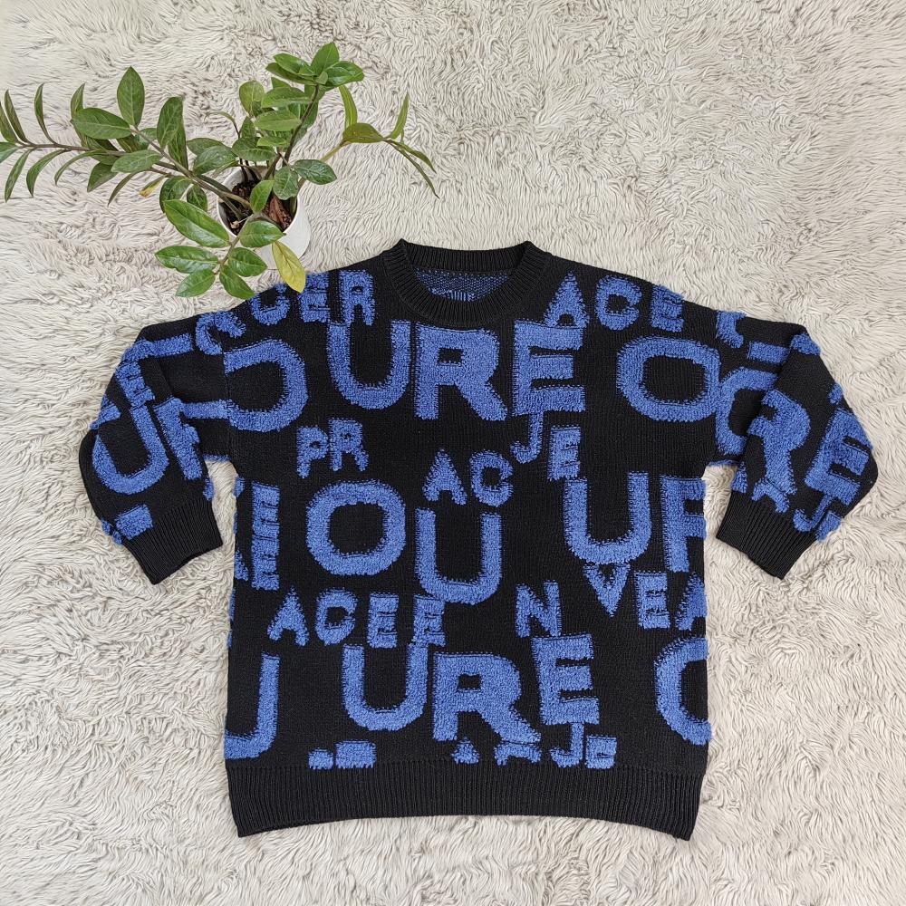 Women's Clothing Winter and Spring Street Trend Fashion Round Neck Knitting Sweater 5