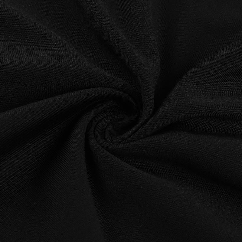 Women Slim Fit Solid Color Chic Pearl Bodycon Long Dress 19