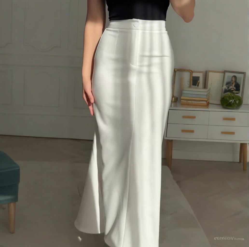 Women summer irregular fishtail skirt 6