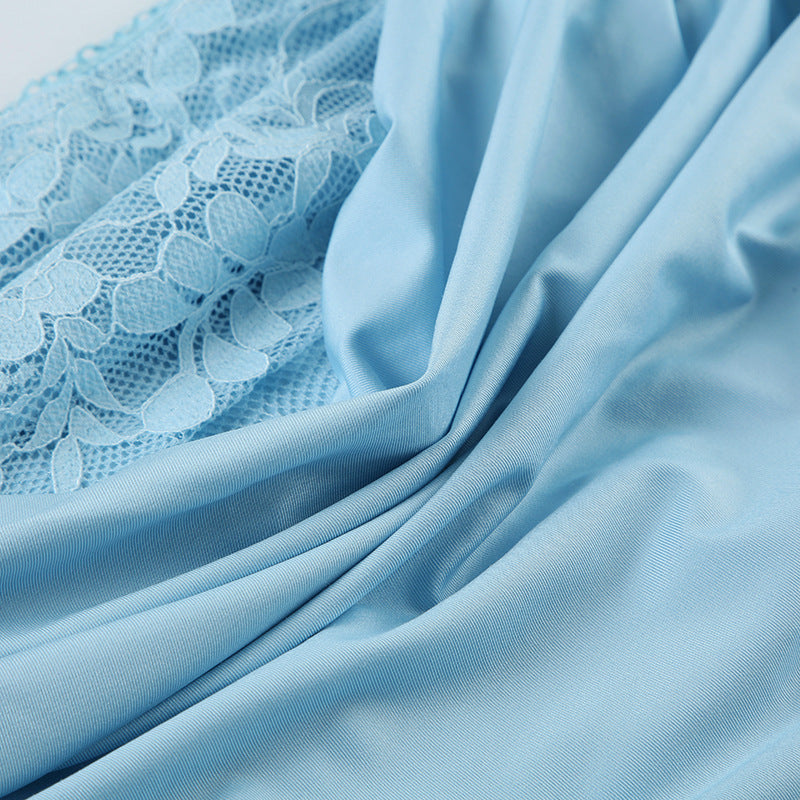 Spring sexy Lace Strap Vest Long skirt Two Piece Set 17