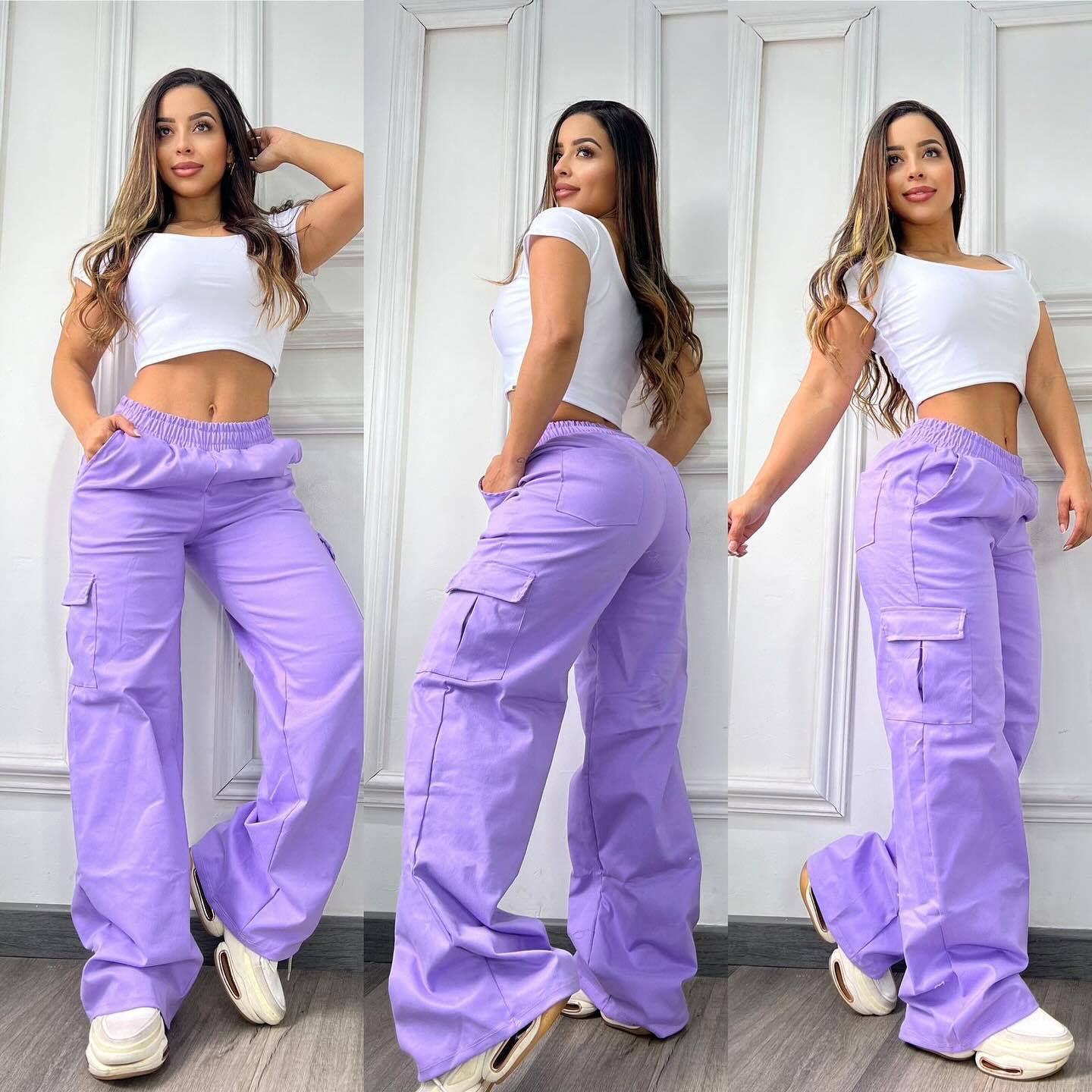 Women Casual Cargo Pants 5