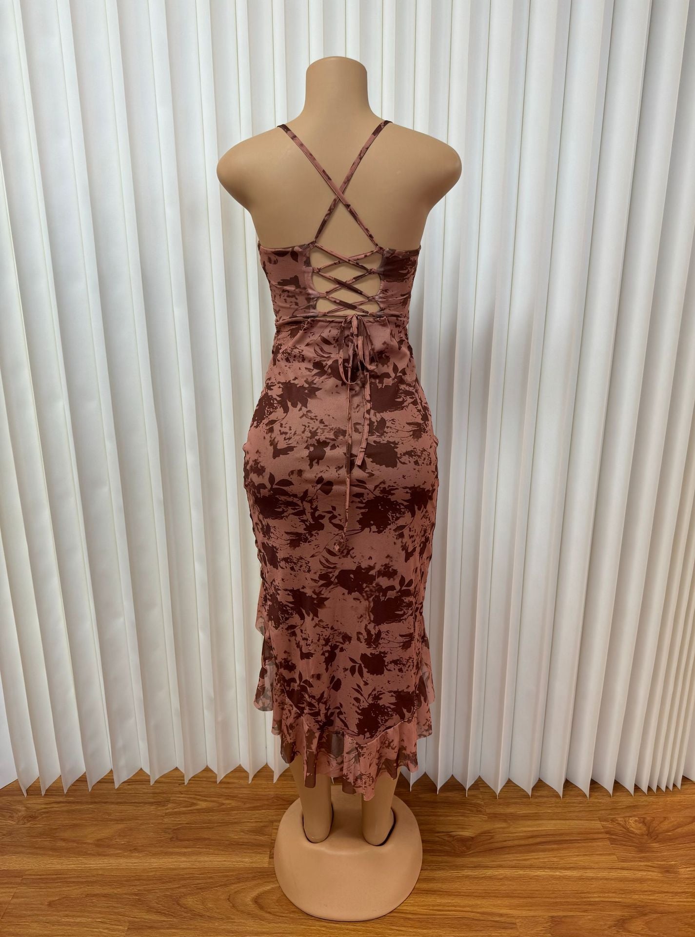 Lace-Up Sexy Slim Irregular Bodycon Dress 10