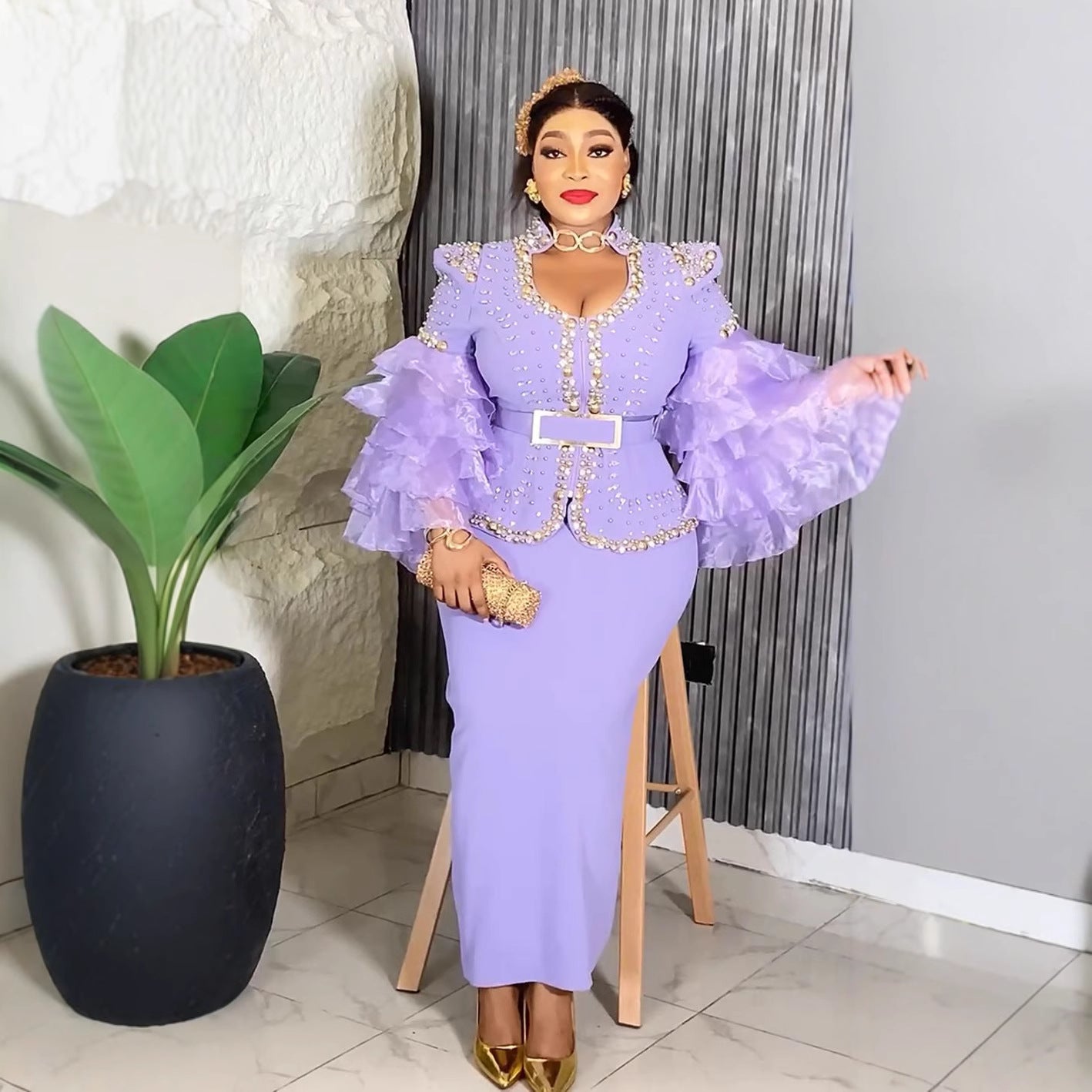 African Women’s Plus Size Fashion Formal Party Wear 6