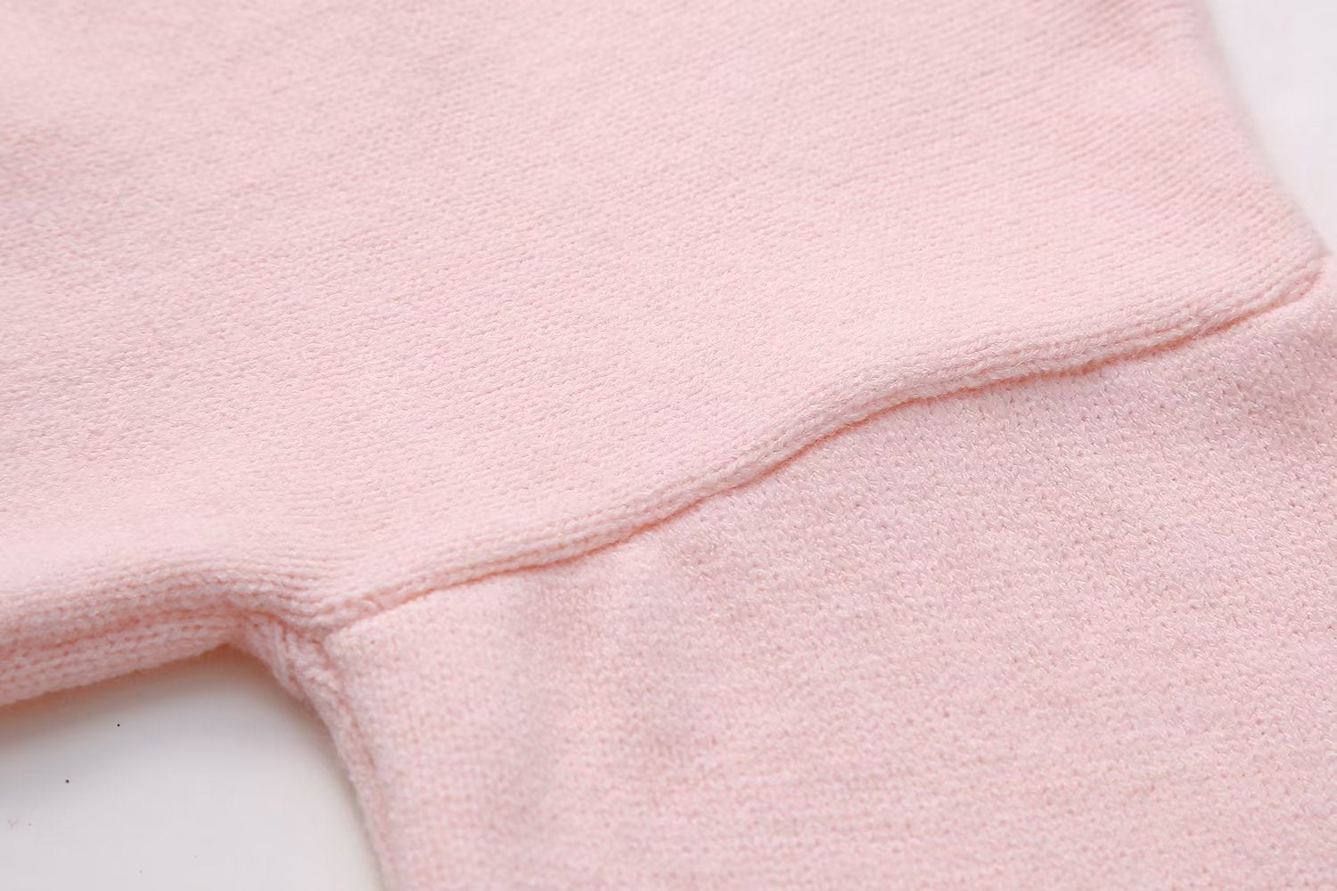 Women Loose-Cut Winter Pink Round Neck Casual Sweater 17