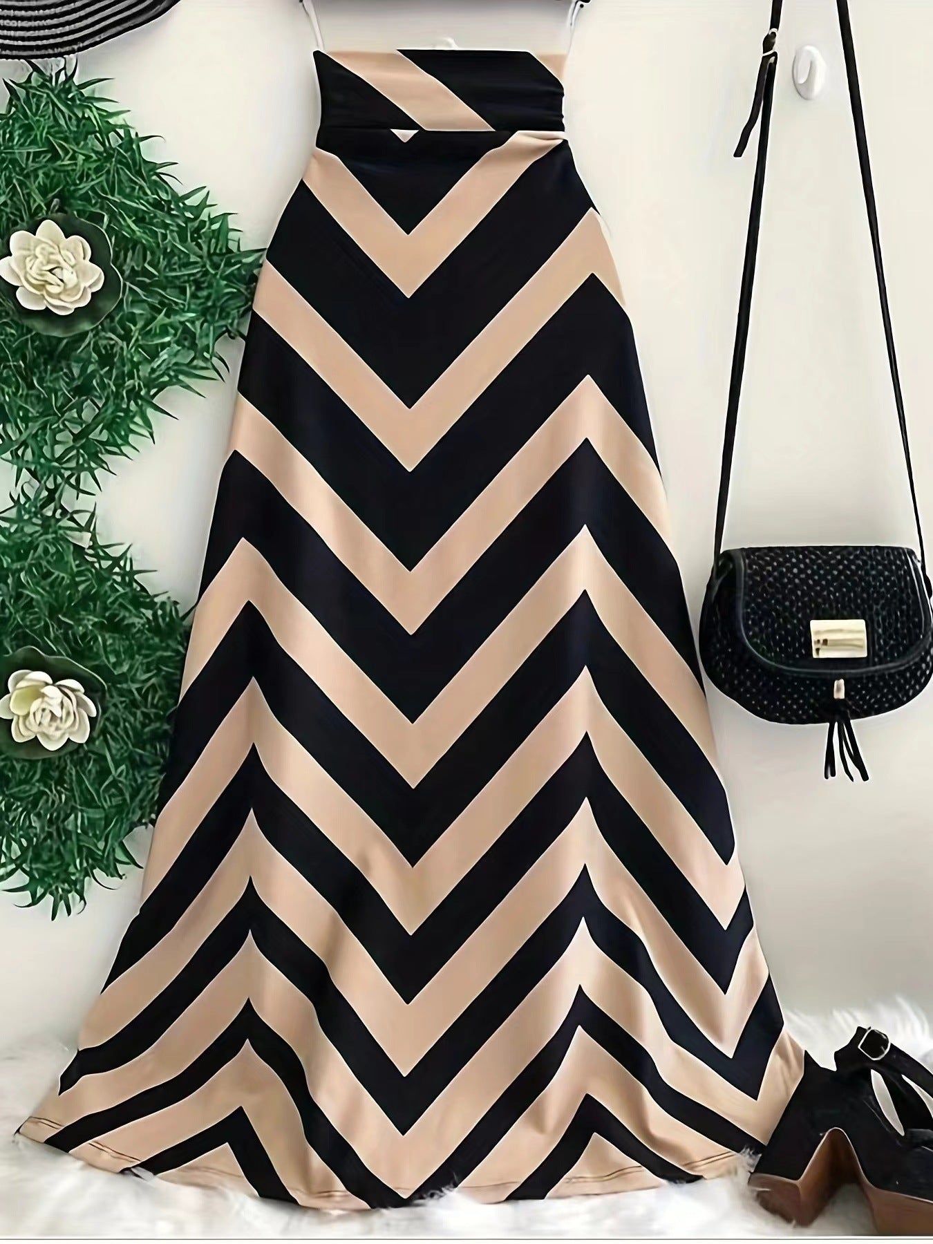 Women Summer Geometric Printed Skirt 6