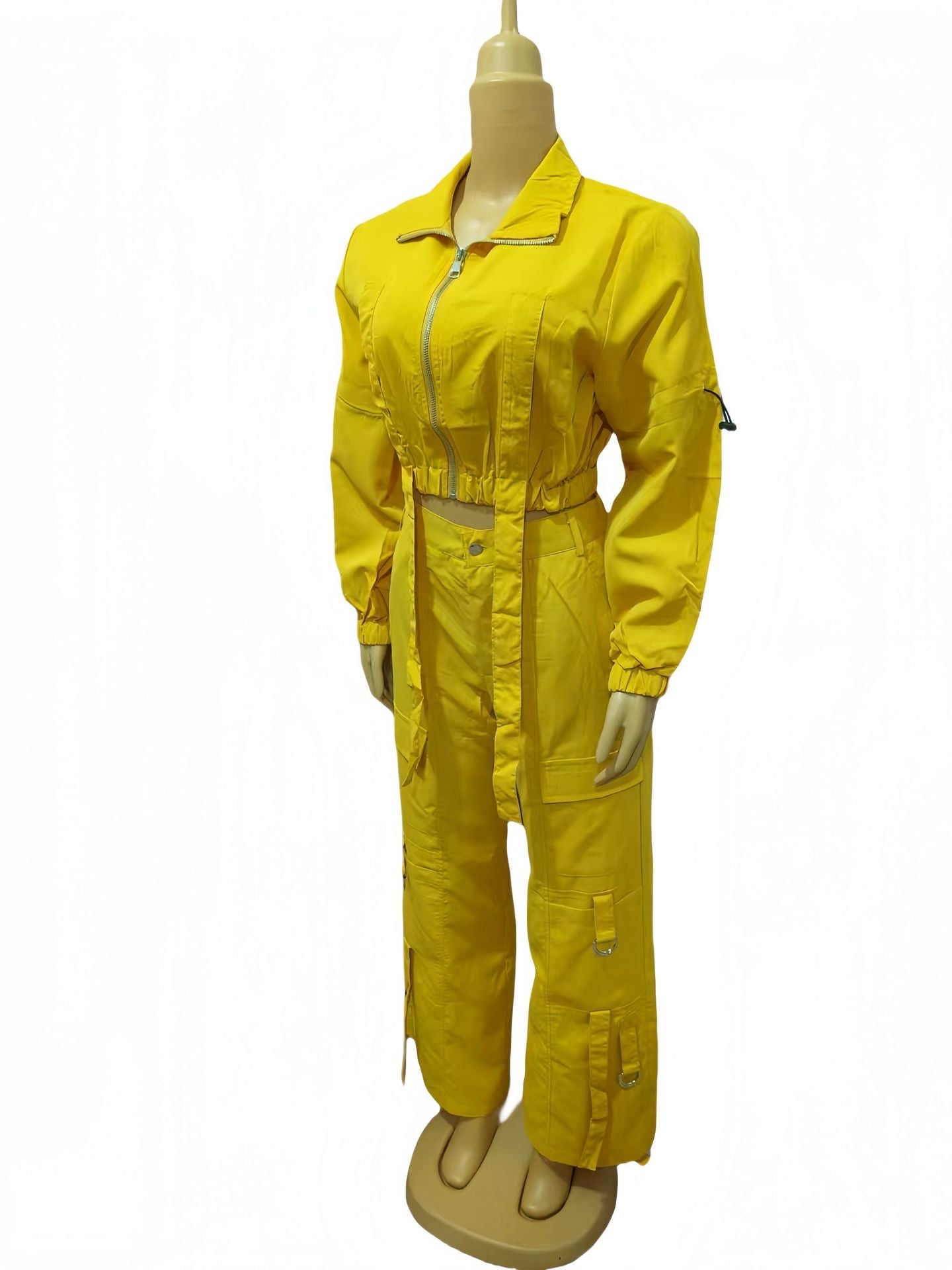 African Women Soid Casual Top and trousers Two Piece Set 21