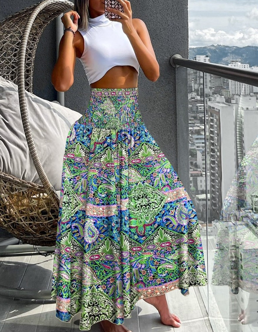 Women Summer Printed Skirt 4