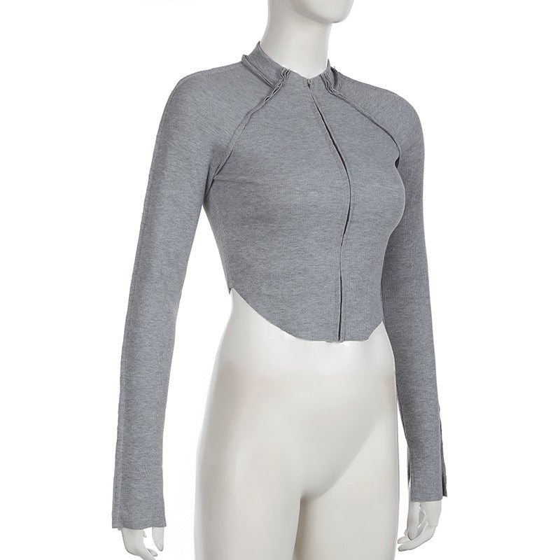 Women Sports Casual Zipper Cardigan Jacket and Pants Two Piece Set 9