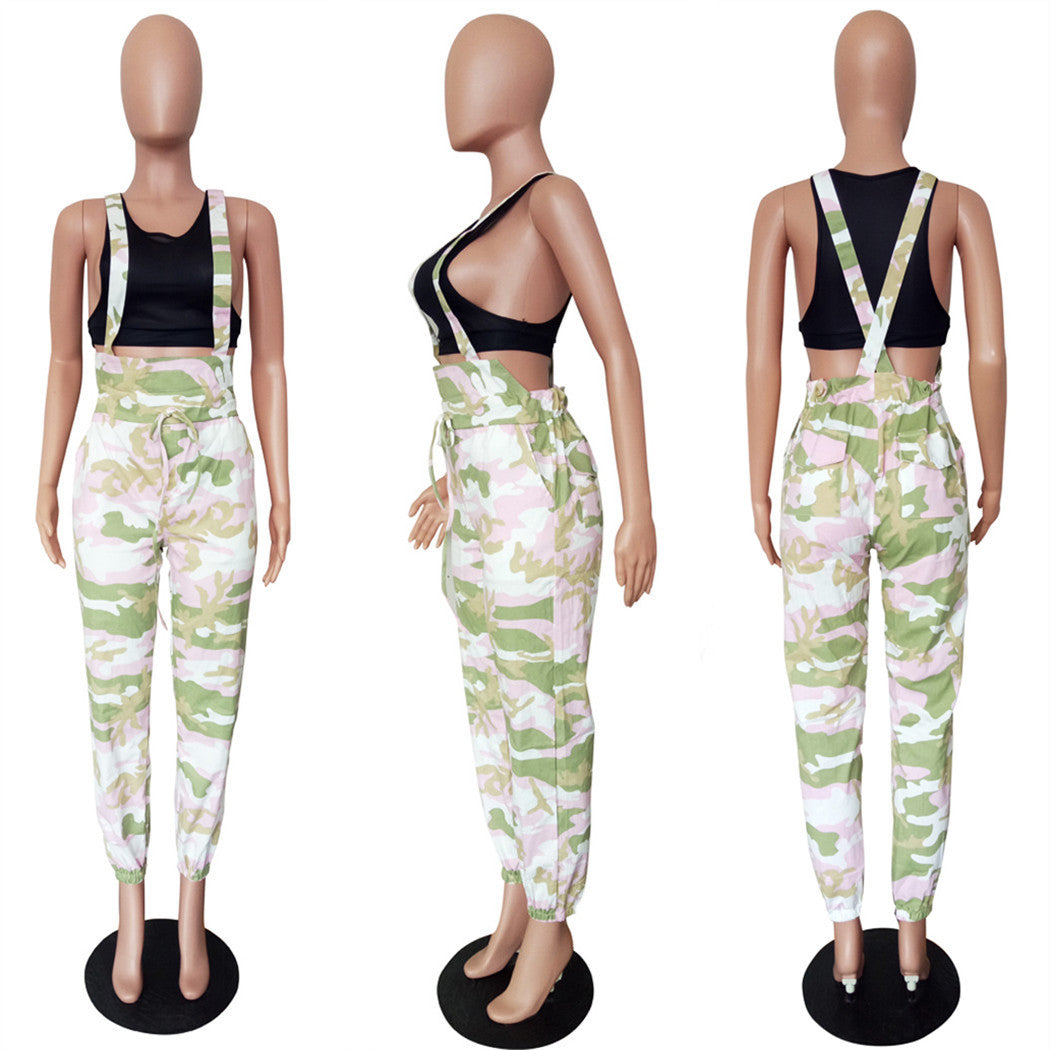 Women's Camouflage Overalls Pants 14