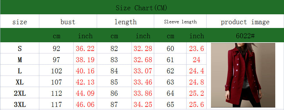 Autumn And Winter Double Breasted Casual Women's Jacket 14