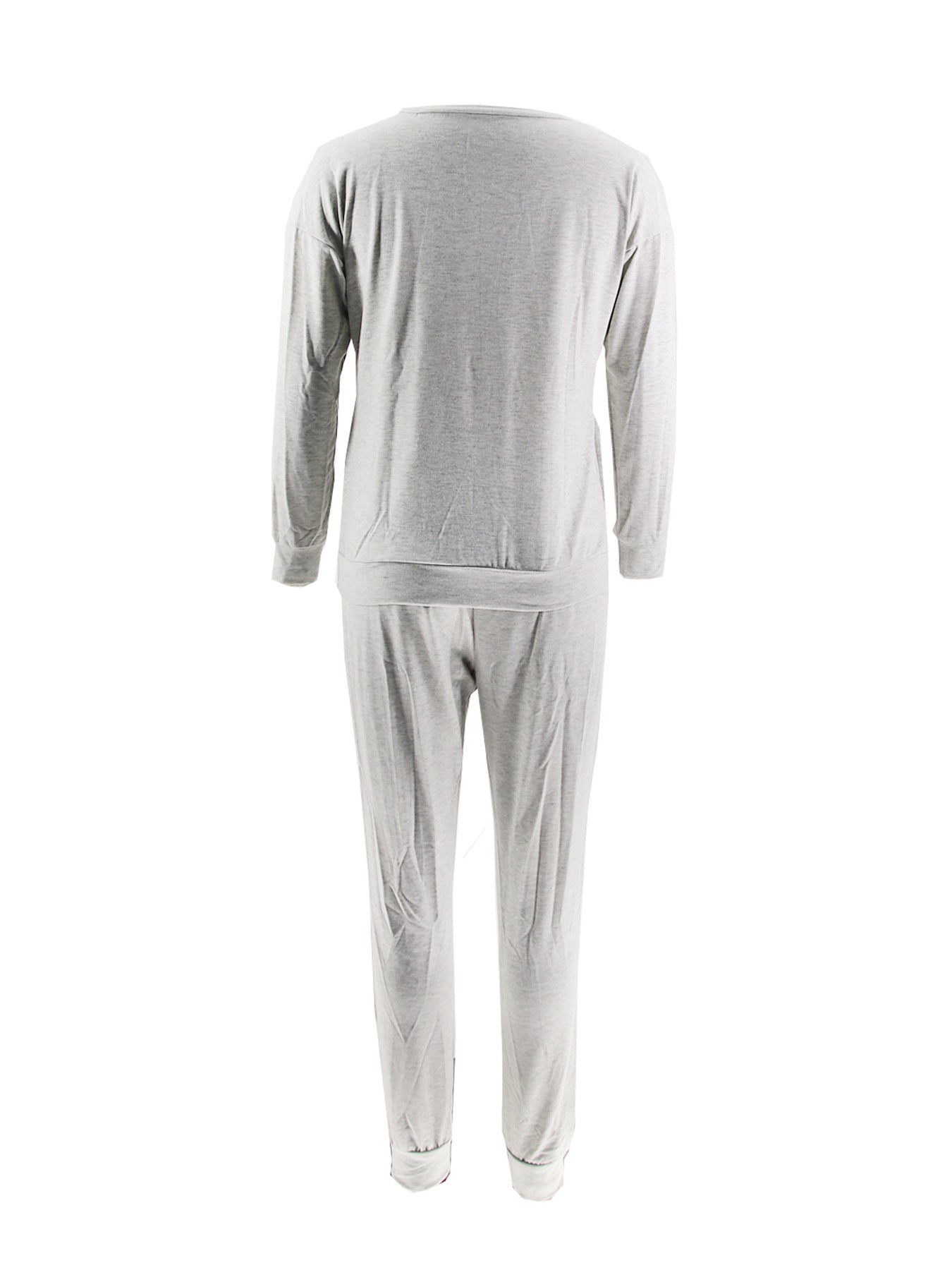 Autumn and winter women's fashion solid color Slim Fit Casual two piece pants set 6