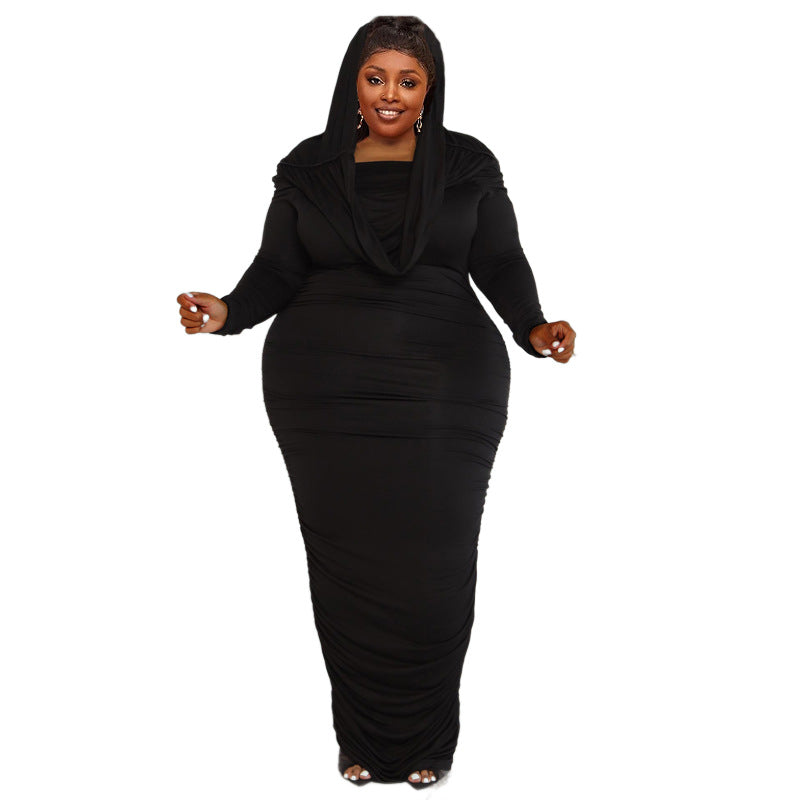 Women Long Sleeve Gathered Bodycon Dress 10