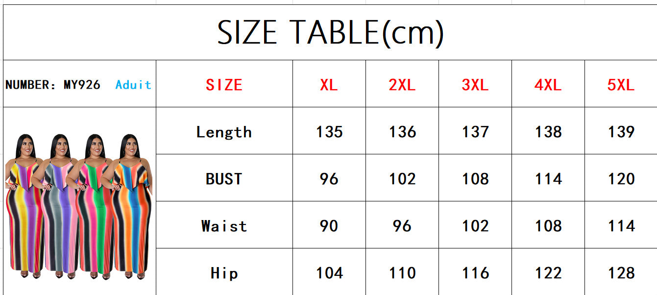 Plus Size Women's Summer Print Strap Sexy Bodycon Dress 13