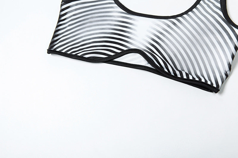 Women gradient vest and trousers two-piece set 13