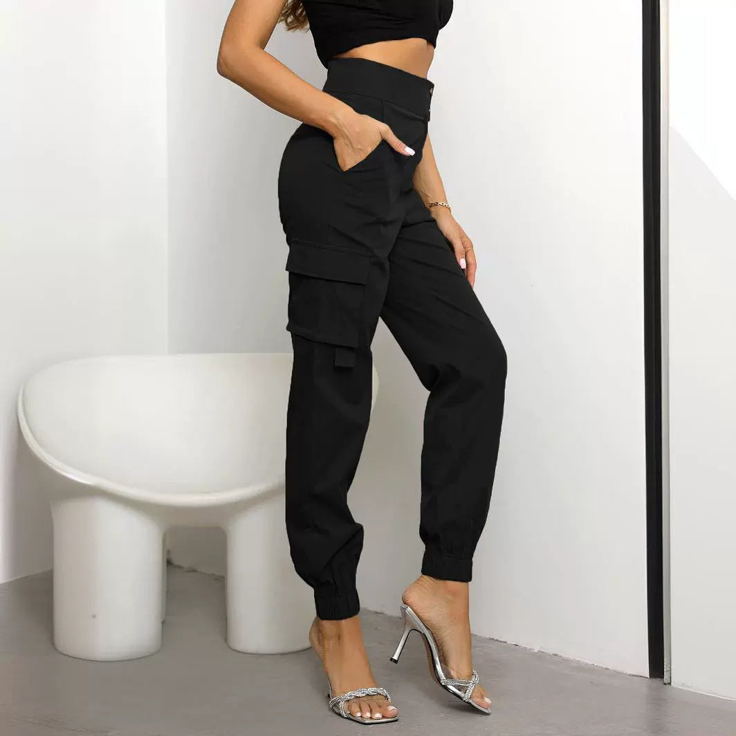 Women's Fashion Casual Pocket Cargo Pants
