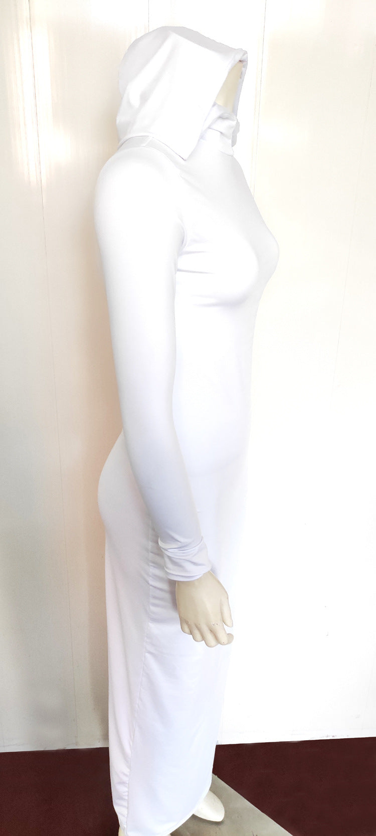 Women Casual Hooded back slit dress 14