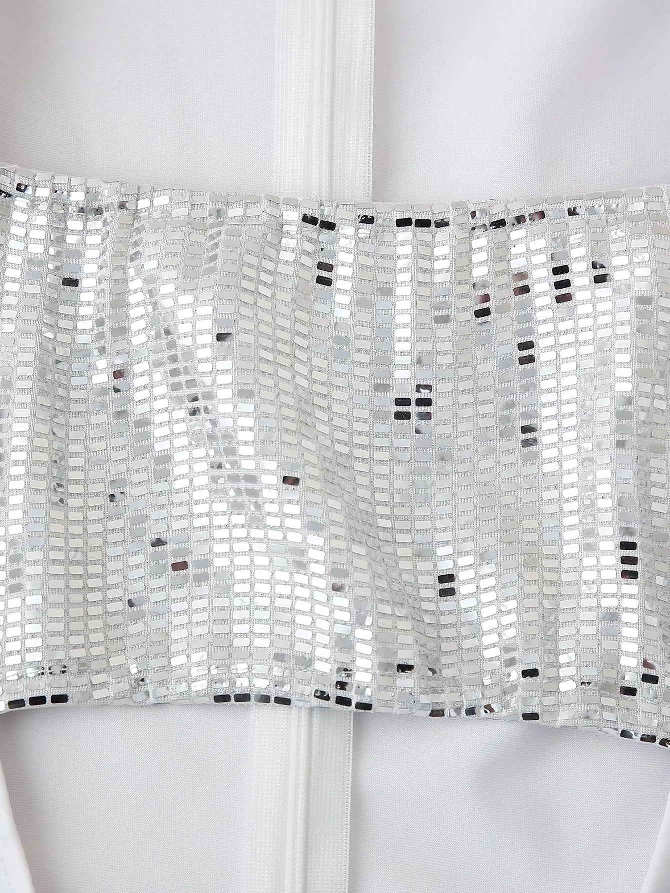 Women's Sexy Sequined Hollow Slim Waist Bodycon Party Dress 14