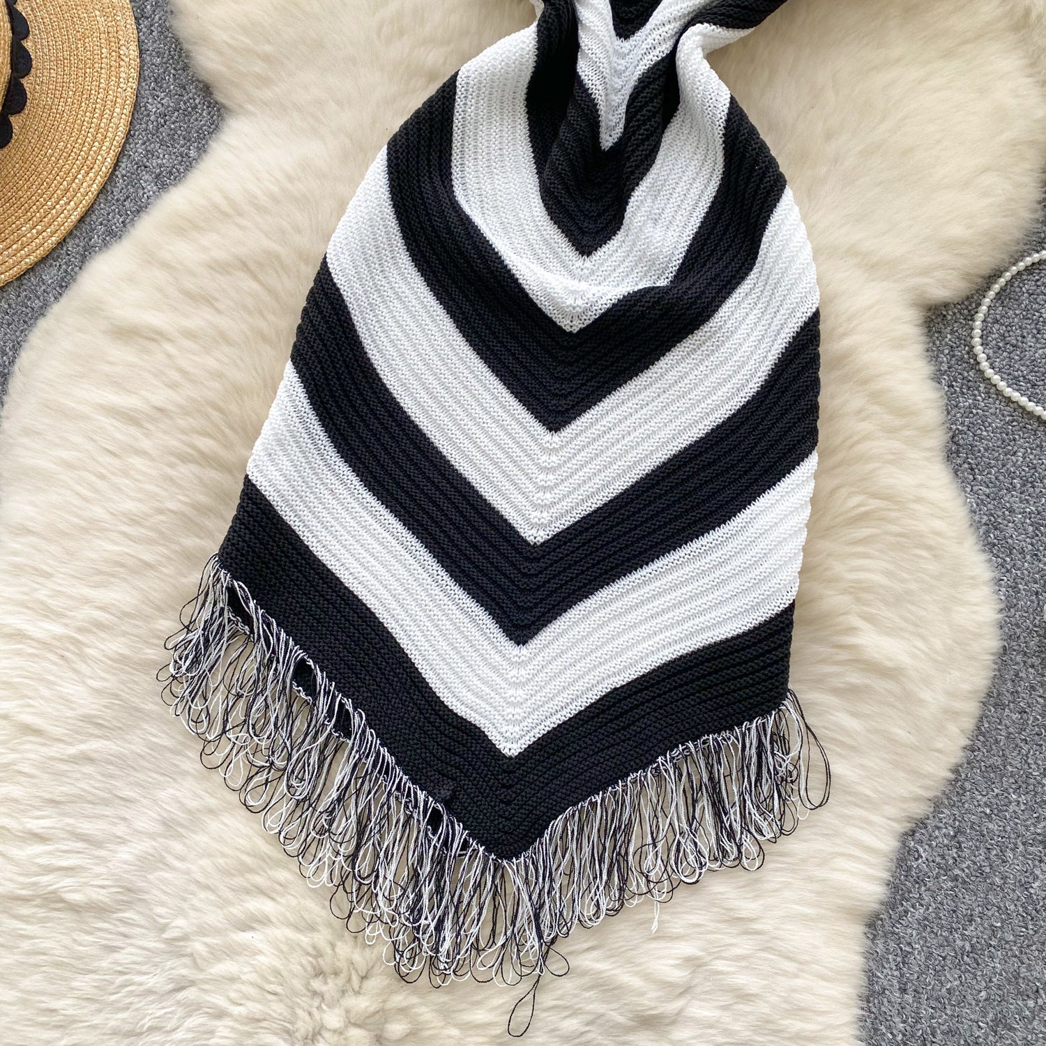 Holidays Women's Summer Color Matching Slim Irregular Tassel Dress 22