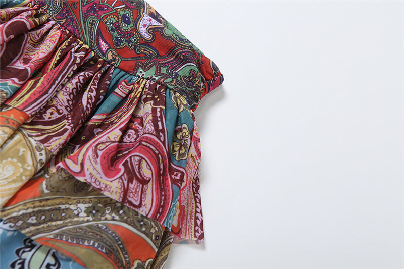 Summer Fashion Women's Sexy High Waist Boho Print Mini Skirt 11