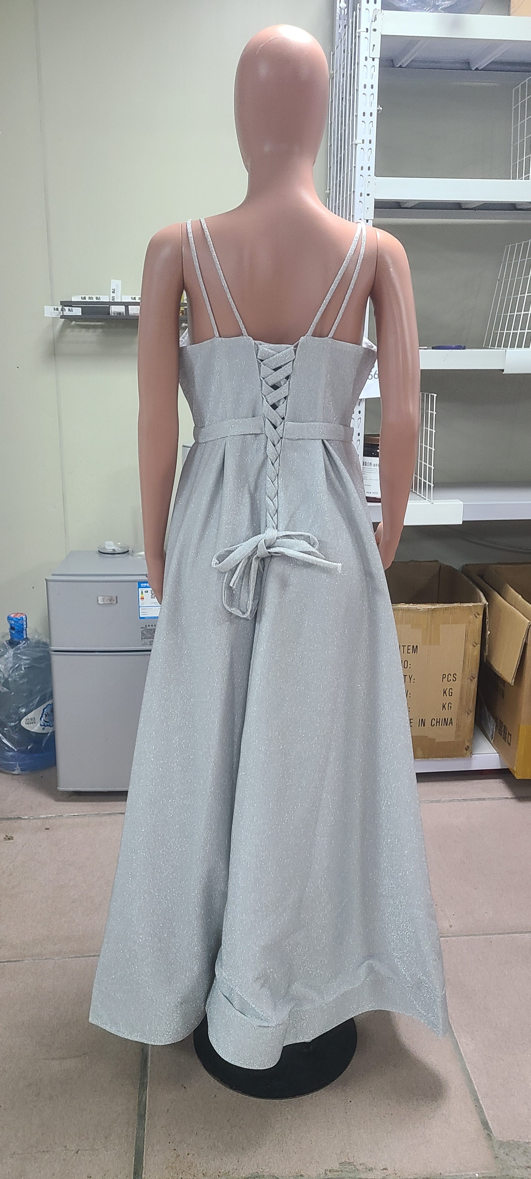 Women Formal Party V-Neck Sequined Strapless Party Bridesmaid Formal Party Evening Dress（Processing time need 3-6 days） 19