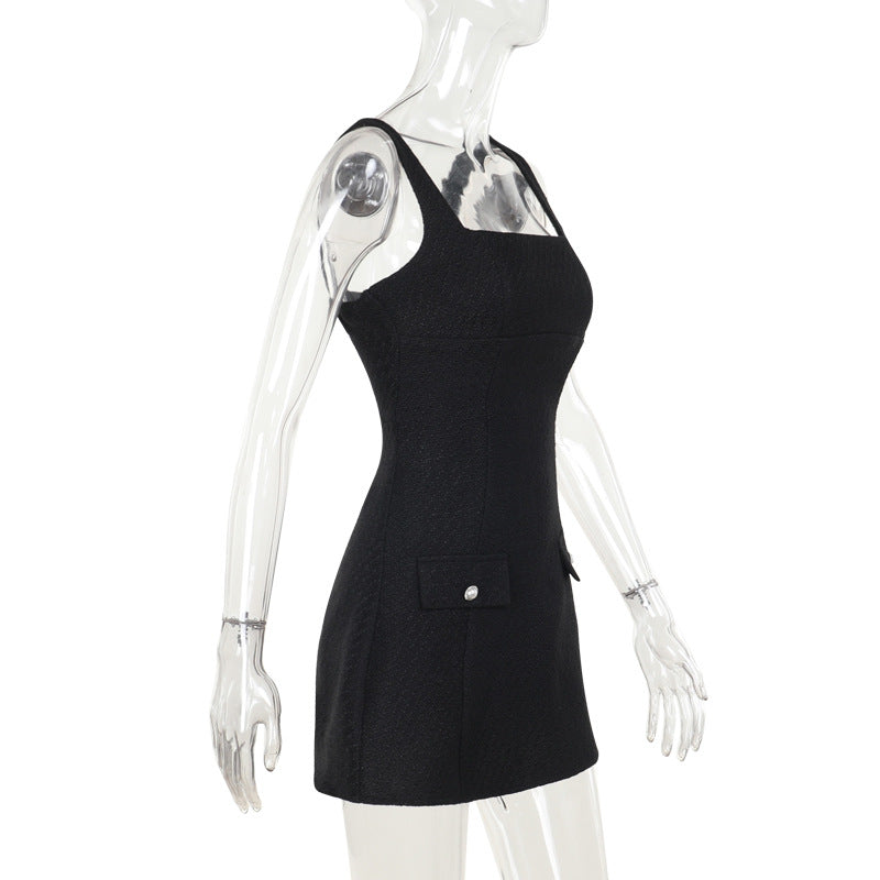 Women Autumn Bodycon Elegant Square Neck Dress 5