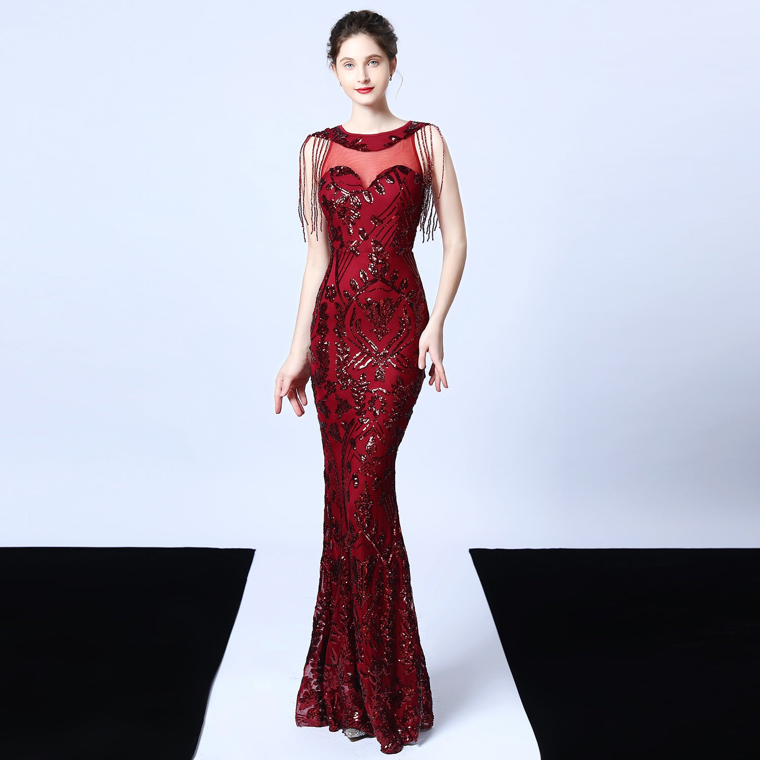 Sleeveless Fishtail Wedding Dress Bridal Evening Gown 14