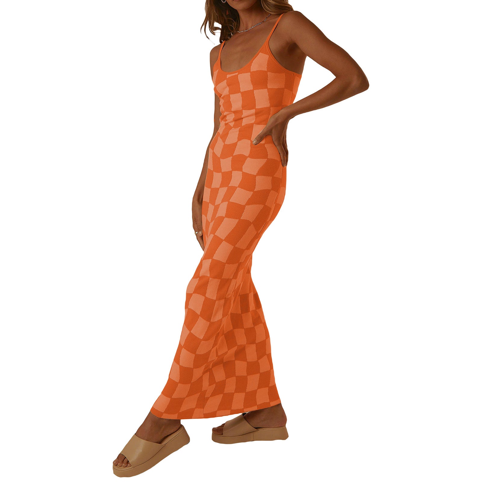 Winter Fashion Sexy Style Printed Slim Slim Fit Long Dress 34